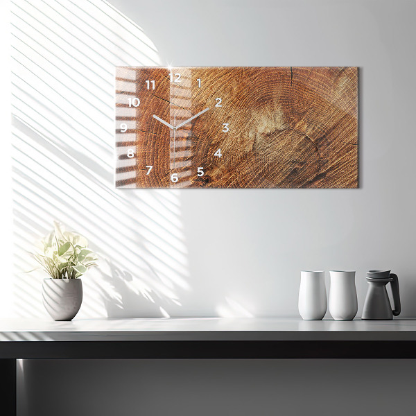 Horizontálne hodiny Starý kmeň stromu