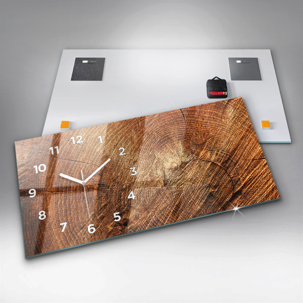 Horizontálne hodiny Starý kmeň stromu