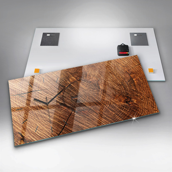 Horizontálne hodiny Dekoratívne drevo