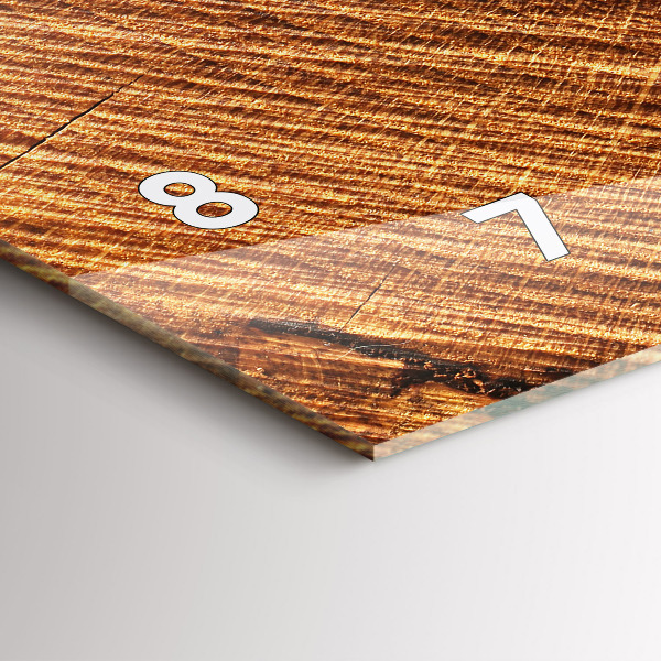 Horizontálne hodiny Dekoratívne drevo