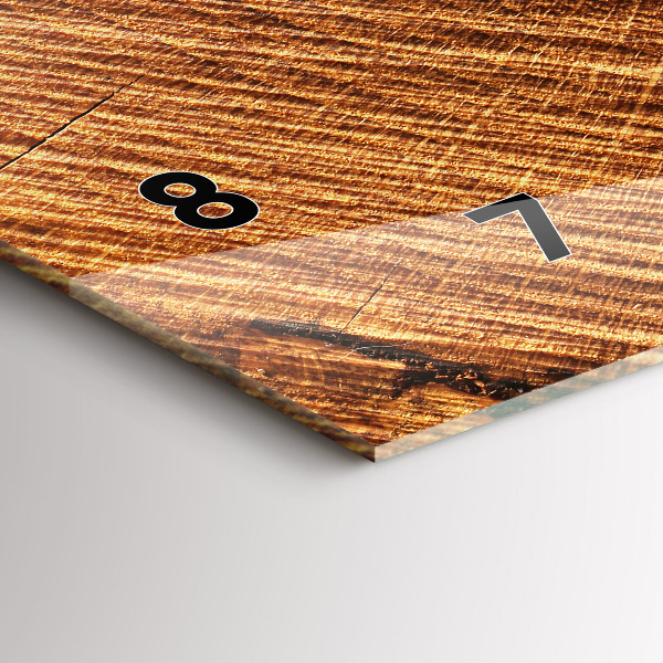 Horizontálne hodiny Dekoratívne drevo