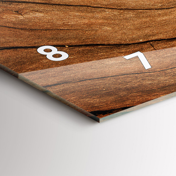 Horizontálne hodiny Staré drevo