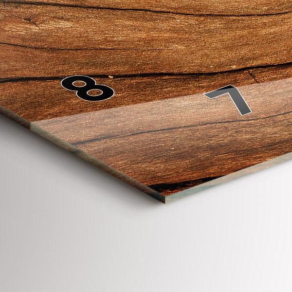 Horizontálne hodiny Staré drevo