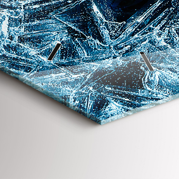 Horizontálne hodiny Zamrznutá stena