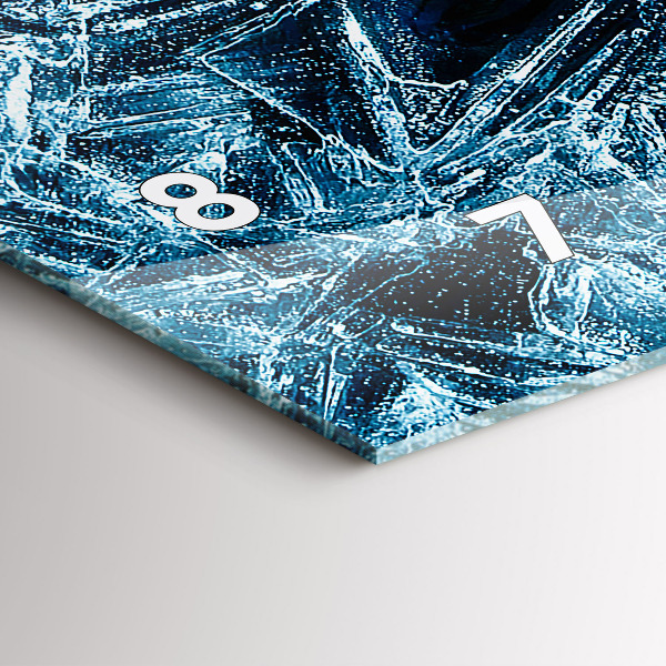 Horizontálne hodiny Zamrznutá stena