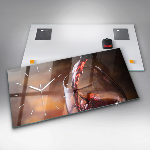 Horizontálne hodiny Pohárik vína