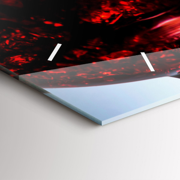 Horizontálne hodiny Poháre vína