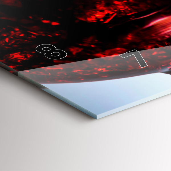 Horizontálne hodiny Poháre vína