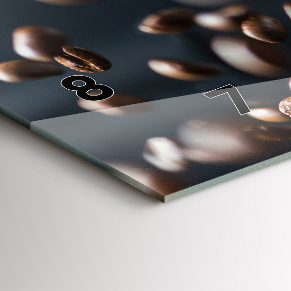 Horizontálne hodiny Kávové zrná