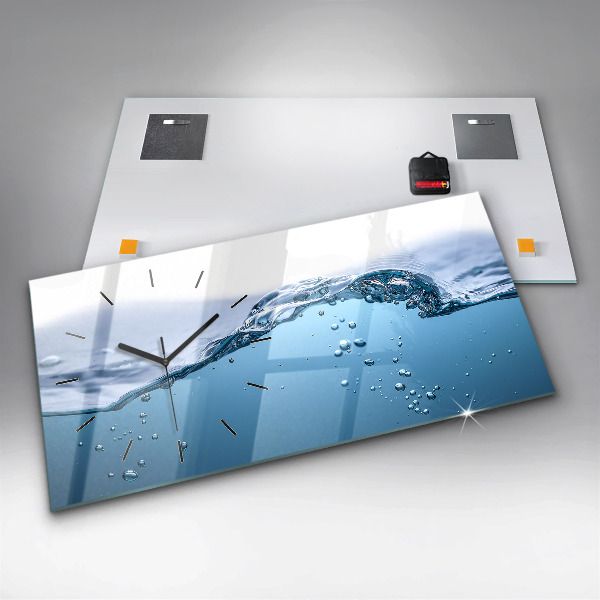 Horizontálne hodiny Detail vody