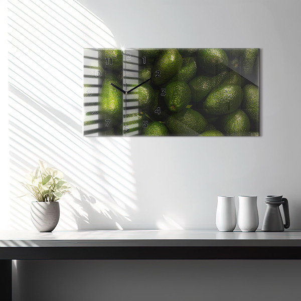 Horizontálne hodiny Avokádo