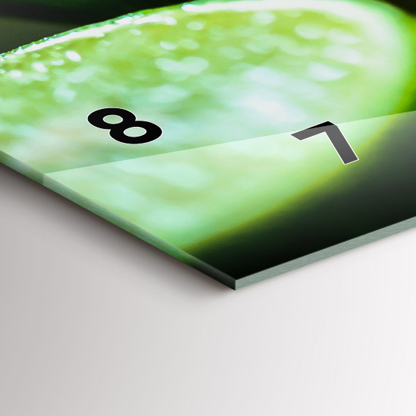 Horizontálne hodiny Kúsky limetky