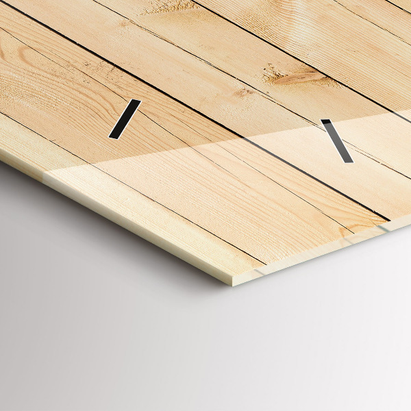 Horizontálne hodiny Drevené dosky