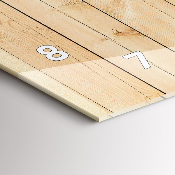 Horizontálne hodiny Drevené dosky