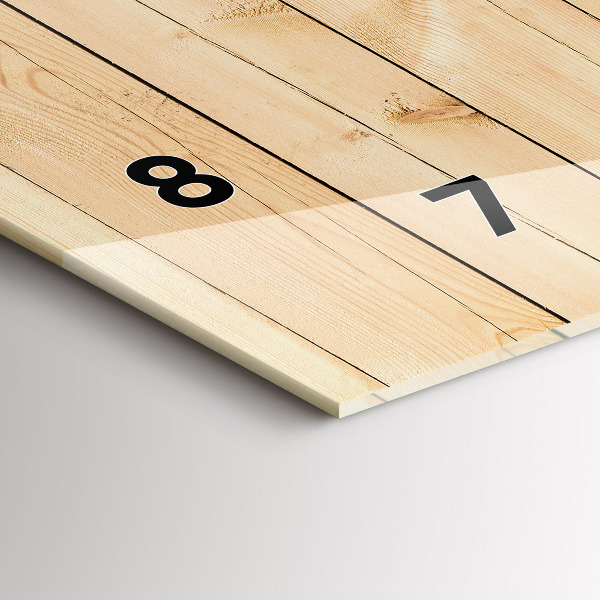 Horizontálne hodiny Drevené dosky