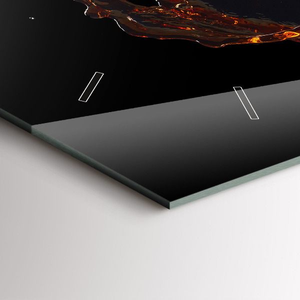 Horizontálne hodiny Rozliaty nápoj