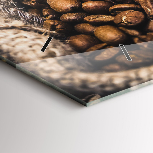 Horizontálne hodiny Kávové vrecká