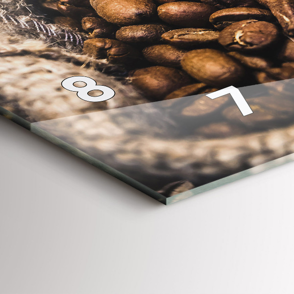 Horizontálne hodiny Kávové vrecká