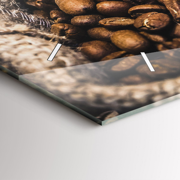 Horizontálne hodiny Kávové vrecká