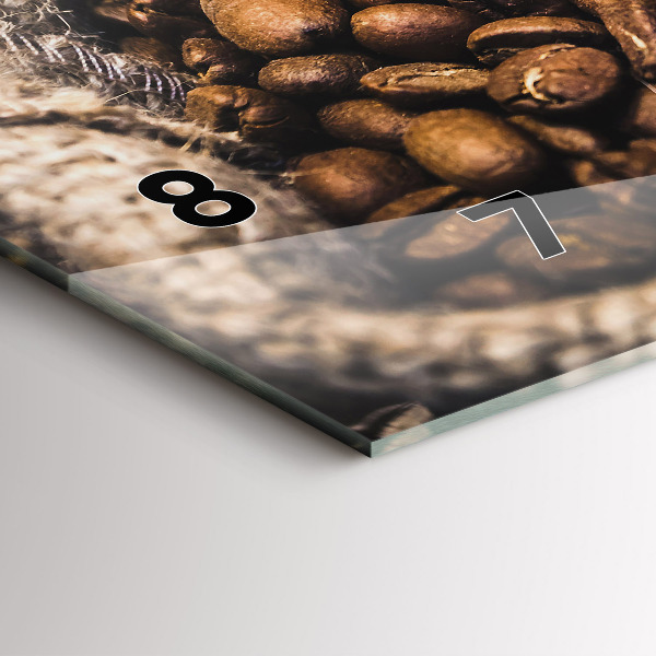 Horizontálne hodiny Kávové vrecká