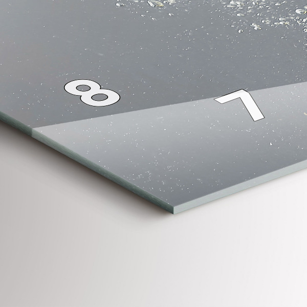 Horizontálne hodiny Citrusové plody vo vode