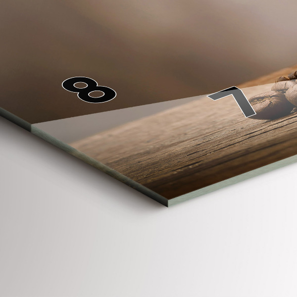 Horizontálne hodiny Šálka kávy