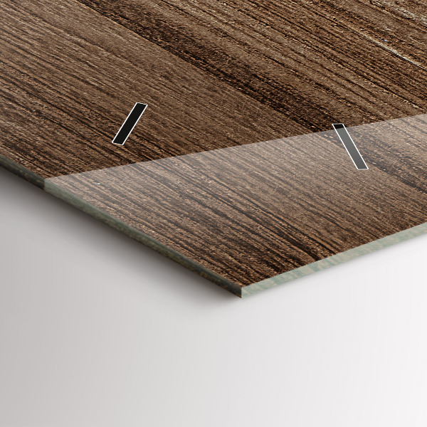 Horizontálne hodiny Tmavé drevo