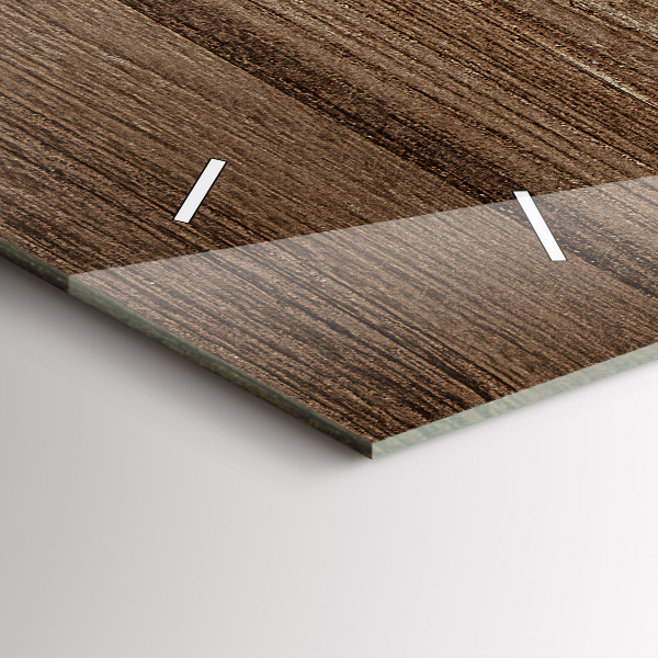 Horizontálne hodiny Tmavé drevo