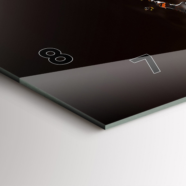 Horizontálne hodiny Horúca káva