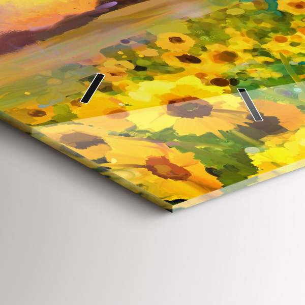 Horizontálne hodiny Slnečnicové pole