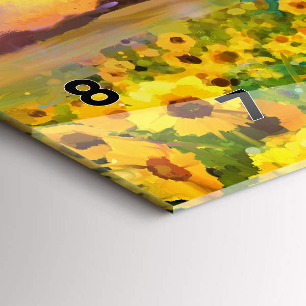 Horizontálne hodiny Slnečnicové pole