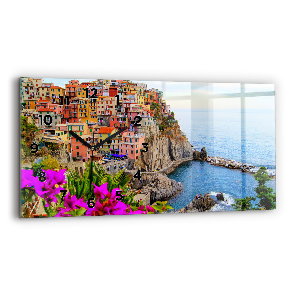 Horizontálne hodiny Pobrežie Cinque Terre