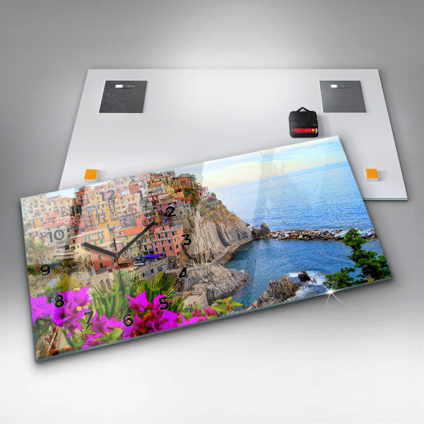Horizontálne hodiny Pobrežie Cinque Terre