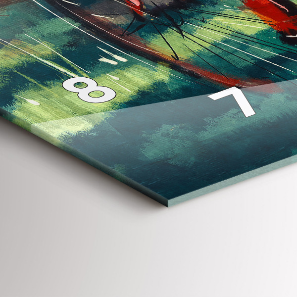 Horizontálne hodiny Maľovaný bicykel