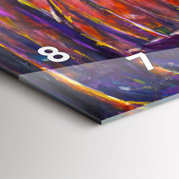 Horizontálne hodiny Pár v lese