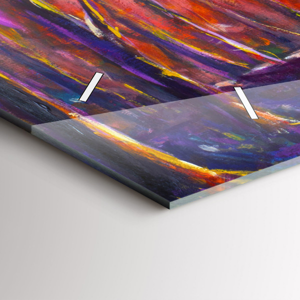 Horizontálne hodiny Pár v lese