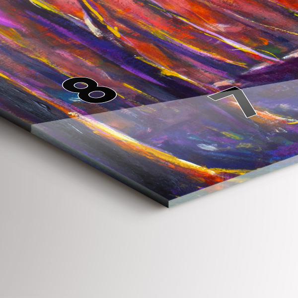 Horizontálne hodiny Pár v lese