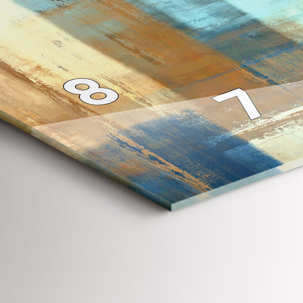 Horizontálne hodiny Farebné pozadie – abstrakcia