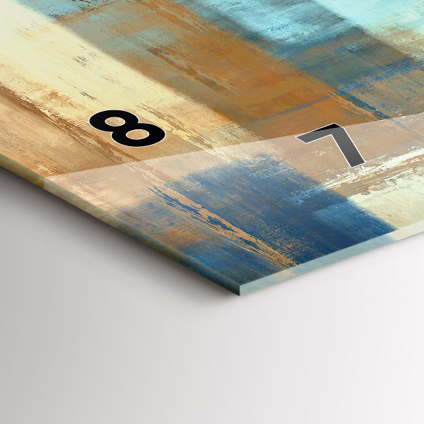 Horizontálne hodiny Farebné pozadie – abstrakcia