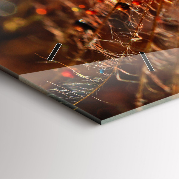 Horizontálne hodiny Púpava s rosou