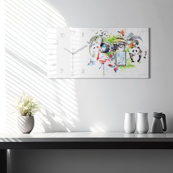 Horizontálne hodiny Zoológ