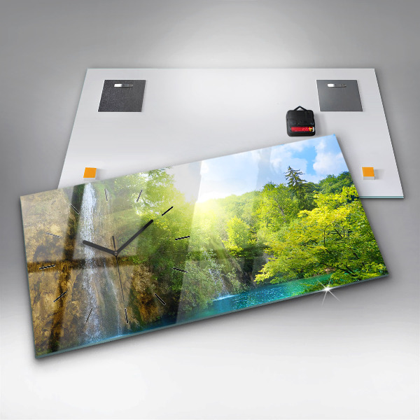 Horizontálne hodiny Lagúnová krajina