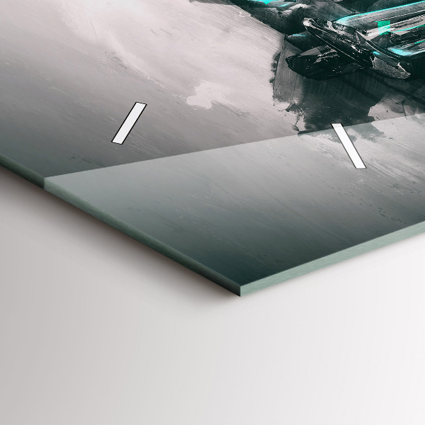 Horizontálne hodiny Oldschoolové auto