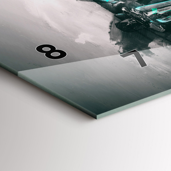 Horizontálne hodiny Oldschoolové auto