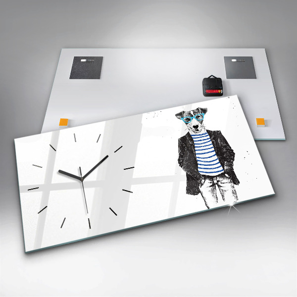 Horizontálne hodiny Pes v ľudskom tele