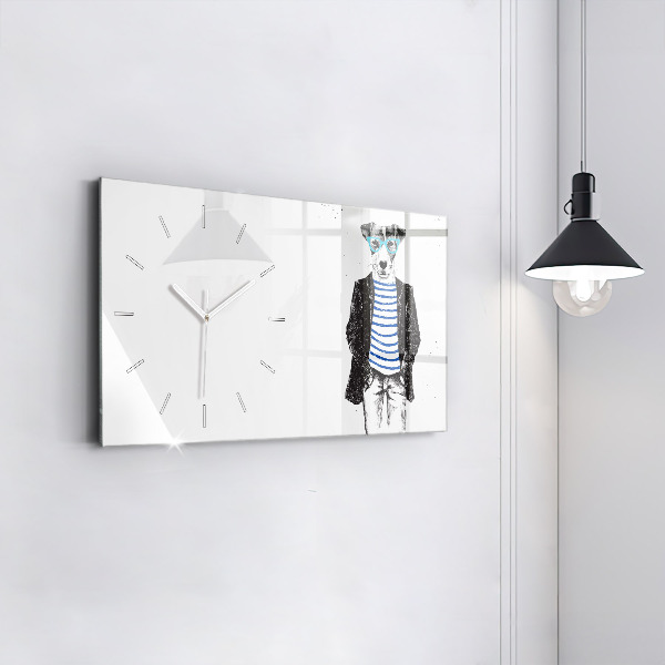 Horizontálne hodiny Pes v ľudskom tele