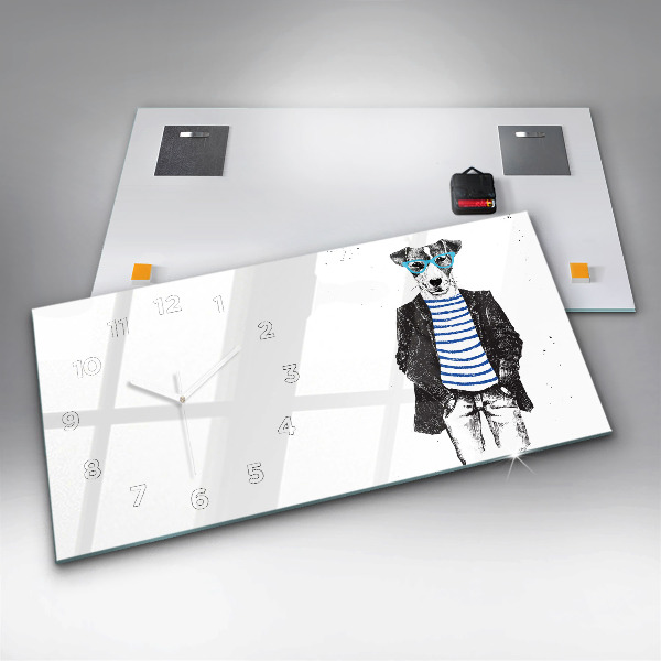 Horizontálne hodiny Pes v ľudskom tele