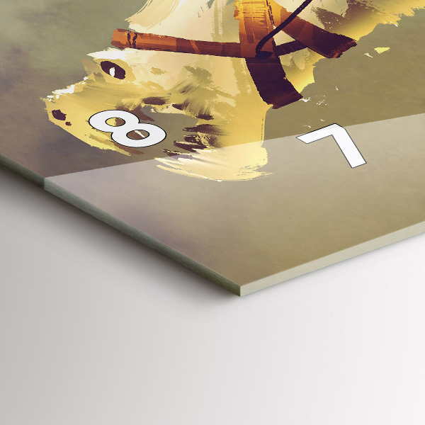 Horizontálne hodiny Ilustrácia Dračí jazdec