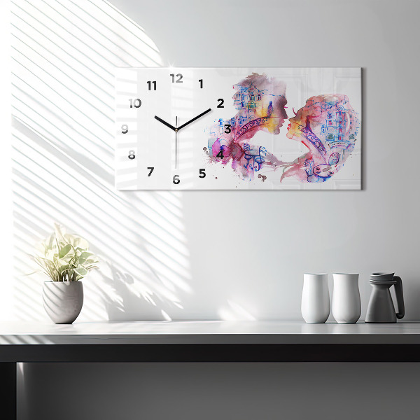 Horizontálne hodiny Dve telá jedna duša