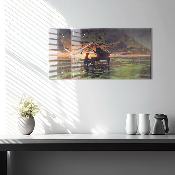 Horizontálne hodiny Koncert na pláži